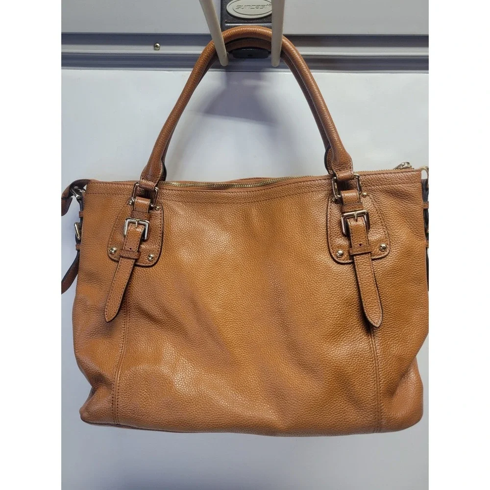 Kattee Genuine Leather Tote Bag Satchel Purse Brown Shoulder Handbag‎